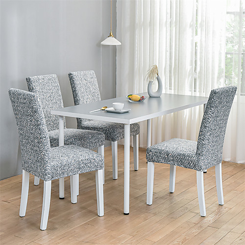 

Nordic Simple Style Household Elastic Cne-piece Chair Set Integrated Dining Table Chair Set Four Seasons