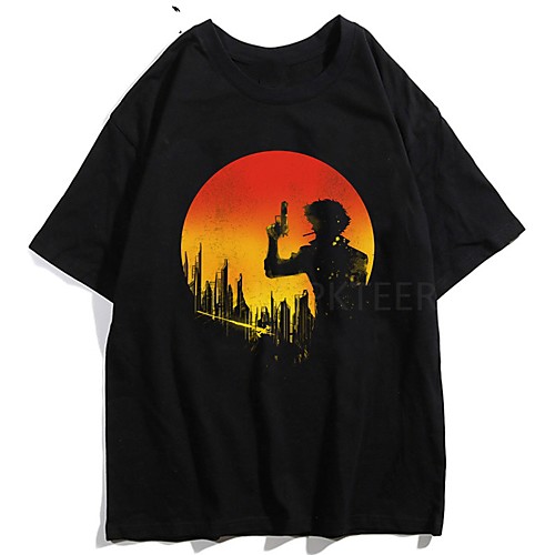 

Inspired by Cowboy Bebop Cosplay Anime Cartoon Polyester / Cotton Blend Print Harajuku Graphic Kawaii T shirt For Women's / Men's