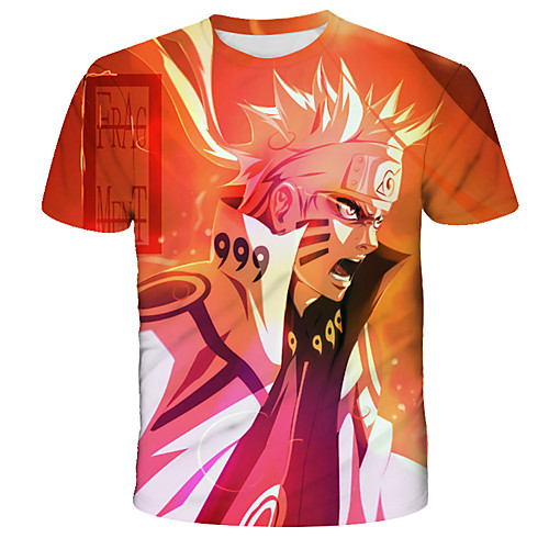 

Inspired by Naruto Akatsuki Anime Cartoon Polyester / Cotton Blend 3D 3D Harajuku Graphic T-shirt For Women's / Men's
