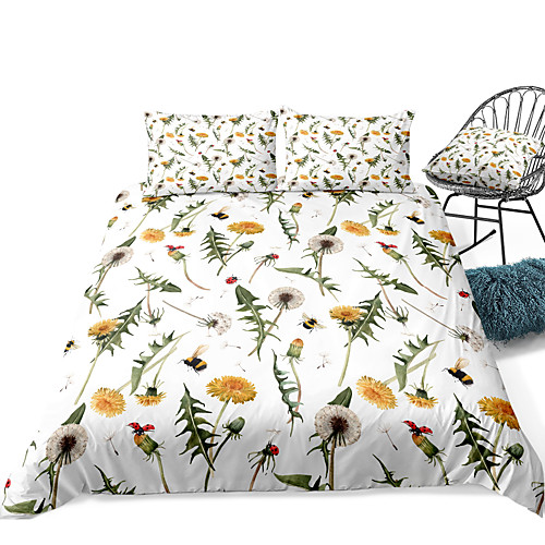 

Duvet Cover Sets 3 Piece Rayon / Polyester 3D Rainbow Reactive Print Bohemian Style