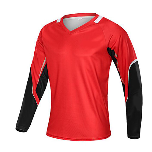 

CAWANFLY Men's Fishing Shirt Outdoor Long Sleeve UPF50 UV Protection Quick Dry Breathable Sweat wicking Top Autumn / Fall Spring Summer Athleisure Fishing Camping & Hiking Red White Black