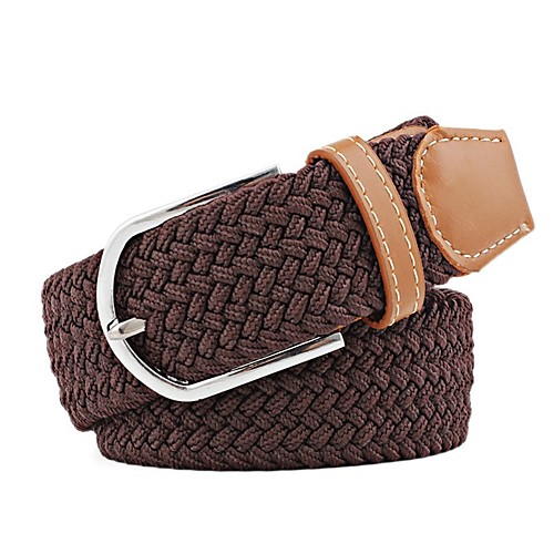 

Men's Wide Belt 100g / m2 Polyester Knit Stretch Belt Solid Colored