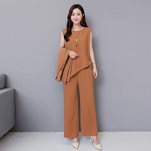 

Women's Coat Daily Wear Spring Summer Long Coat V Neck Regular Fit Casual / Daily Jacket Solid Color Button khaki Black