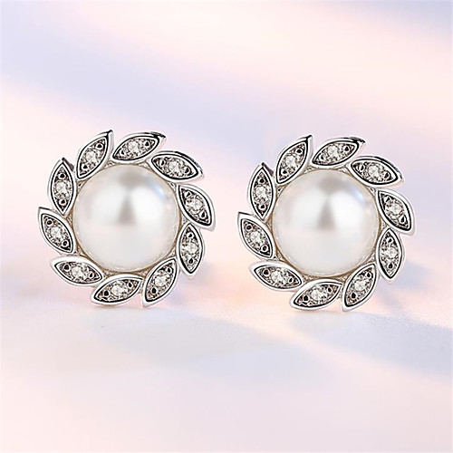 

Women's Stud Earrings Earrings Classic Fashion Romantic Punk Trendy Cute Sweet Earrings Jewelry Silver For Street Gift Date Birthday Festival 1 Pair