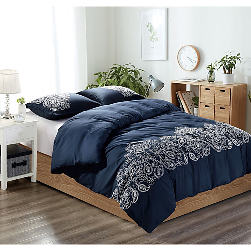 

3-Piece Duvet Cover Set Hotel Bedding Sets Comforter Cover with Soft Lightweight Microfiber Include 1 Duvet Cover 2 Pillowcases for Double/Queen/King(1 Pillowcase for Twin/Single)