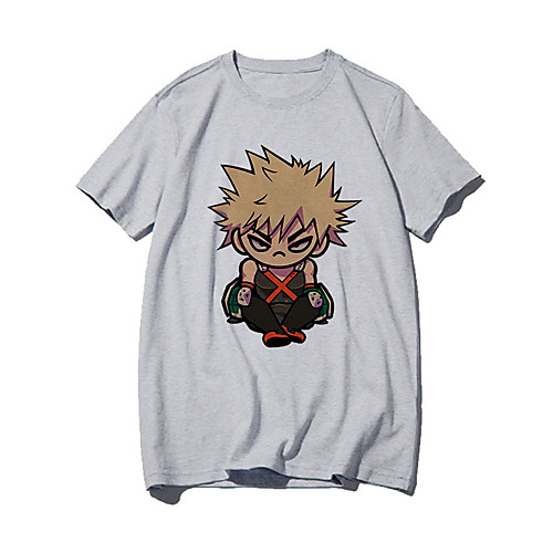 

Inspired by My Hero Academia / Boku No Hero Cosplay Anime Cartoon Polyester / Cotton Blend Print Harajuku Graphic Kawaii T-shirt For Women's / Men's