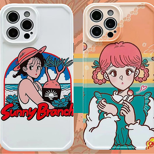 

Phone Case For Apple Back Cover iPhone 12 Pro Max 11 SE 2020 X XR XS Max 8 7 Shockproof Dustproof Geometric Pattern TPU