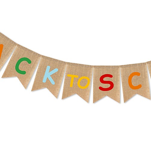 

Back to School Banners School Opening Classroom Layout Lahuala Flag Back To School Linen Swallowtail Flag