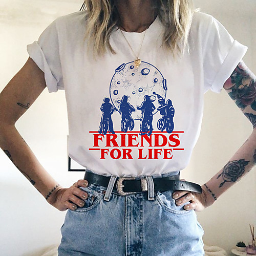 

Inspired by Stranger Things Cosplay Anime Cartoon Polyester / Cotton Blend Print Harajuku Graphic Kawaii T-shirt For Women's / Men's