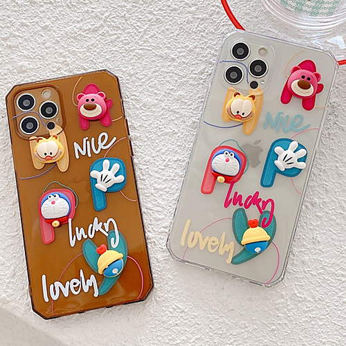

Phone Case For Apple Back Cover iPhone 12 Pro Max 11 SE 2020 X XR XS Max 8 7 Shockproof Dustproof Cartoon TPU