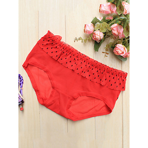 

Women's Bow Brief Micro-elastic Low Waist 1 PC Red One-Size