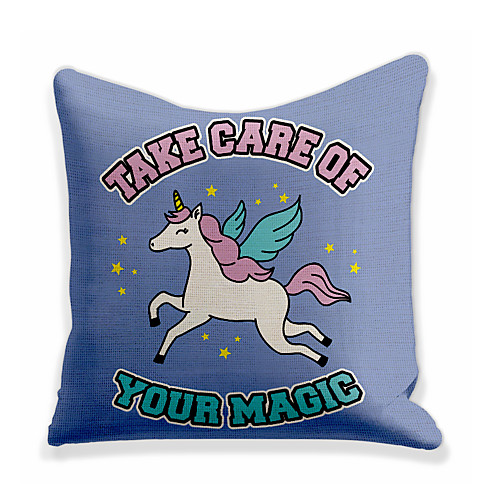 

Unicorn Double Side Cushion Cover 1PC Soft Decorative Square Throw Pillow Cover Cushion Case Pillowcase for Bedroom Livingroom Superior Quality Machine Washable Outdoor Cushion for Sofa Couch Bed Chair