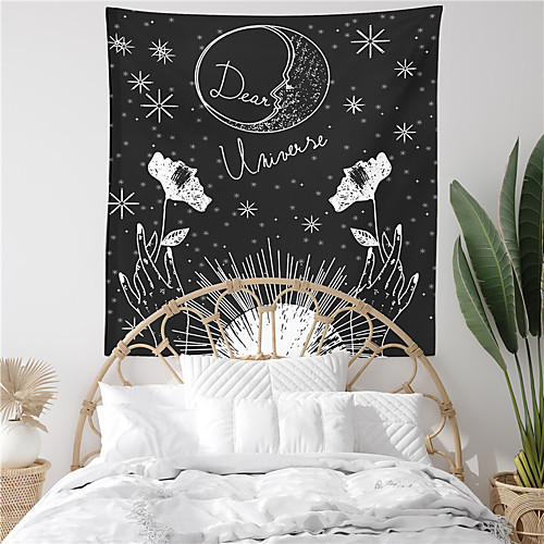 

Moon Universe Wall Tapestry Art Decor Blanket Curtain Hanging Home Bedroom Living Room Decoration