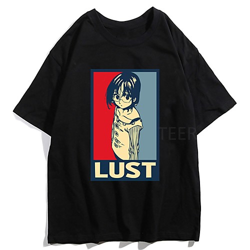 

Inspired by The Seven Deadly Sins Cosplay Anime Cartoon Polyester / Cotton Blend Print Harajuku Graphic Kawaii T-shirt For Women's / Men's