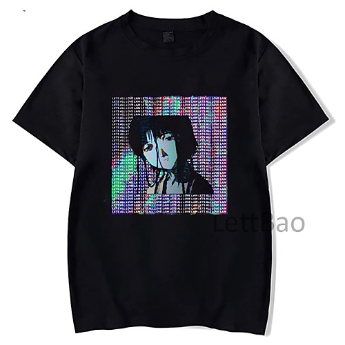 

Inspired by Serial Experiments Lain Cosplay Anime Cartoon Polyester / Cotton Blend Print Harajuku Graphic Kawaii T-shirt For Women's / Men's