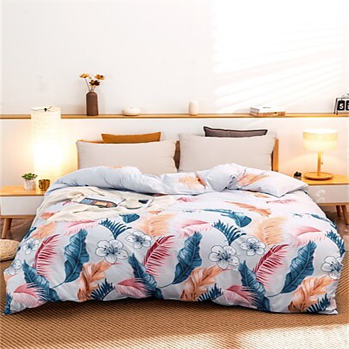 

3-Piece Duvet Cover Set Hotel Bedding Sets Comforter Cover with Soft Lightweight Microfiber Include 1 Duvet Cover 2 Pillowcases for Double/Queen/King(1 Pillowcase for Twin/Single)