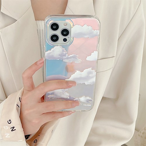 

Phone Case For Apple Back Cover iPhone 12 Pro Max 11 SE 2020 X XR XS Max 8 7 Shockproof Dustproof Geometric Pattern TPU