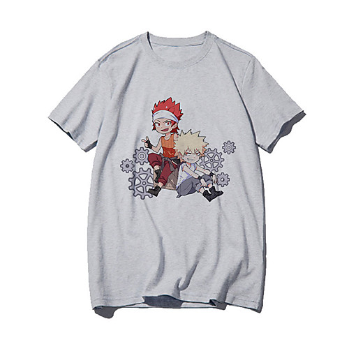 

Inspired by My Hero Academia / Boku No Hero Cosplay Anime Cartoon Polyester / Cotton Blend Print Harajuku Graphic Kawaii T-shirt For Women's / Men's