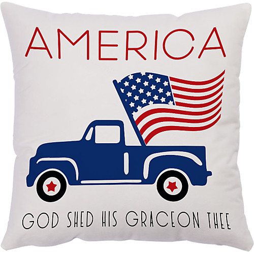 

Independence Day Double Side Cushion Cover 1PC Soft Decorative Square Throw Pillow Cover Cushion Case Pillowcase for Bedroom Livingroom Superior Quality Machine Washable Outdoor Cushion for Sofa Couch Bed Chair