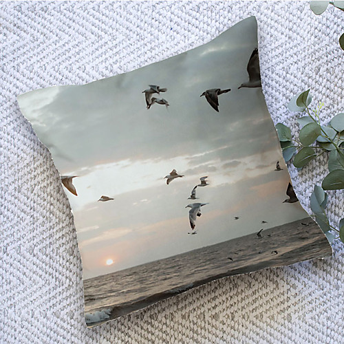 

Beach Double Side Cushion Cover 1PC Soft Decorative Square Throw Pillow Cover Cushion Case Pillowcase for Bedroom Livingroom Superior Quality Machine Washable Outdoor Cushion for Sofa Couch Bed Chair