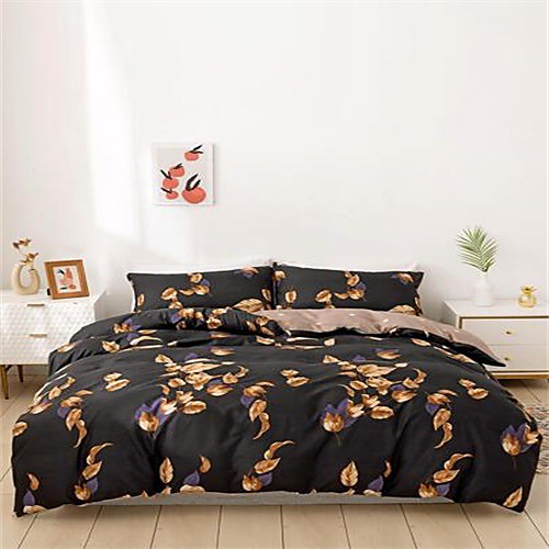 

3-Piece Duvet Cover Set Hotel Bedding Sets Comforter Cover with Soft Lightweight Microfiber Include 1 Duvet Cover 2 Pillowcases for Double/Queen/King(1 Pillowcase for Twin/Single)