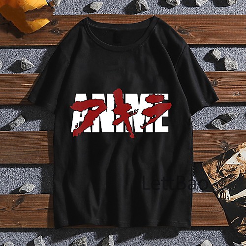 

Inspired by Akira Cosplay Anime Cartoon Polyester / Cotton Blend Print Harajuku Graphic Kawaii T-shirt For Women's / Men's