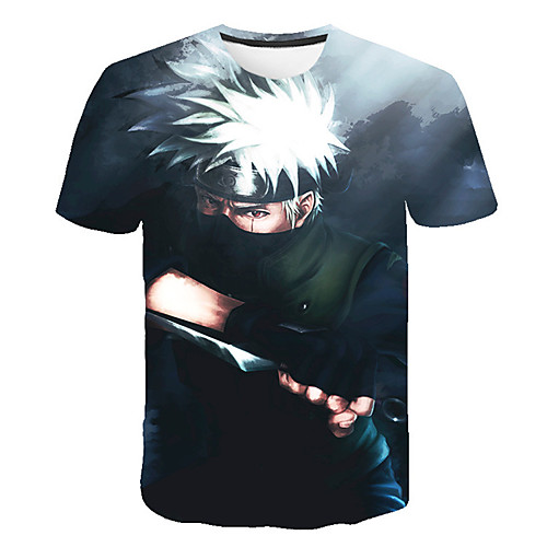 

Inspired by Naruto Naruto Uzumaki Anime Cartoon 100% Polyester Print 3D Harajuku Graphic T-shirt For Women's / Men's