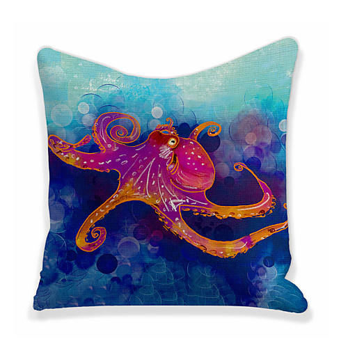 

Octopus Double Side Cushion Cover 1PC Soft Decorative Square Throw Pillow Cover Cushion Case Pillowcase for Bedroom Livingroom Superior Quality Machine Washable Outdoor Cushion for Sofa Couch Bed Chair