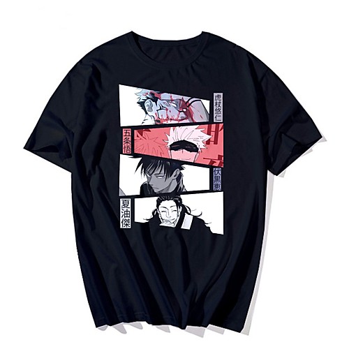 

Inspired by Jujutsu Kaisen Cosplay Anime Cartoon Polyester / Cotton Blend Print Harajuku Graphic Kawaii T-shirt For Women's / Men's