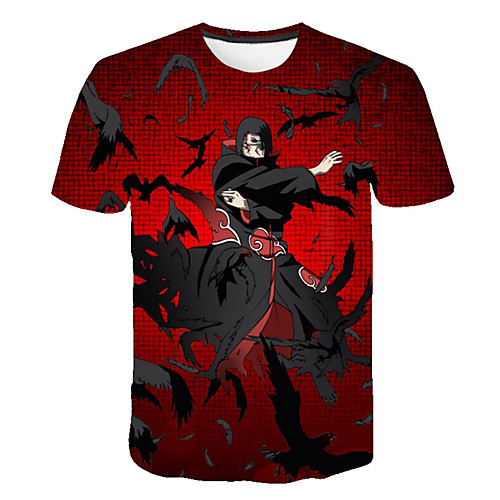 

Inspired by Naruto Uchiha Sasuke Anime Cartoon 100% Polyester 3D Harajuku Graphic Kawaii T-shirt For Women's / Men's
