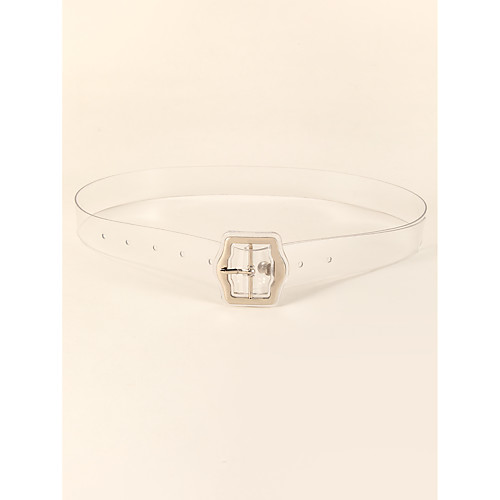

Women's Waist Belt Corporate Clothing Festival White Belt Solid Color / Resin