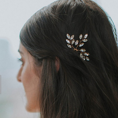 

Romantic Sweet Alloy Headdress / Headpiece / Hair Pin with Crystals / Crystals / Rhinestones 1 PC Wedding / Special Occasion Headpiece