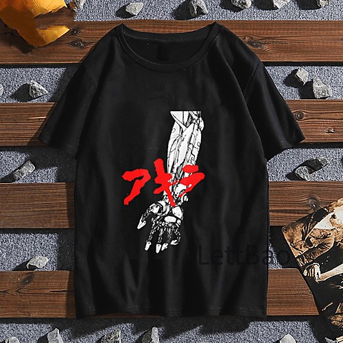 

Inspired by Akira Cosplay Anime Cartoon Polyester / Cotton Blend Print Harajuku Graphic Kawaii T-shirt For Women's / Men's