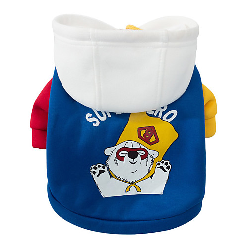 

Dog Costume Dog clothes Cartoon Leisure For Indoor and Outdoor Use Casual / Daily Outdoor Winter Dog Clothes Puppy Clothes Dog Outfits Warm Blue / Yellow Costume for Girl and Boy Dog Padded Fabric S
