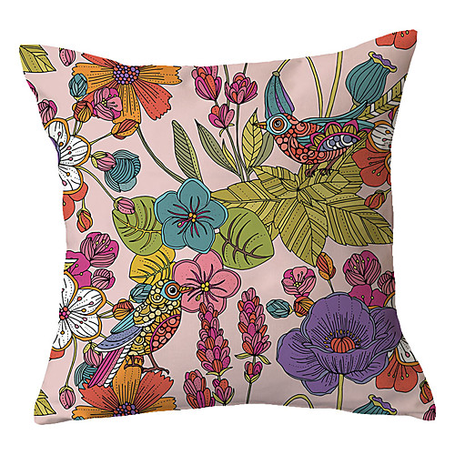 

Floral Double Side Cushion Cover 1PC Soft Throw Pillow Cover Cushion Case Pillowcase for Bedroom Livingroom Superior Quality Machine Washable Outdoor Cushion for Sofa Couch Bed Chair