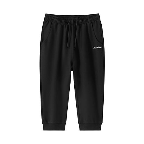 

Men's Sporty Chic & Modern Cycling Quick Dry Moisture Wicking Lightweight Breathable Soft Outdoor Sports Casual Sports Active Chinos Pants Simple Solid Color Calf-Length Sporty Drawstring Pocket