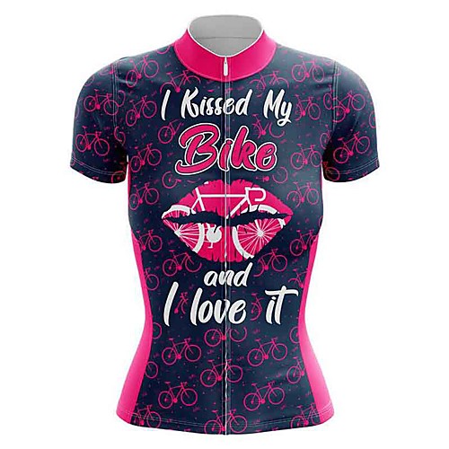 

21Grams Women's Short Sleeve Cycling Jersey Summer Spandex Polyester Black / Red Bike Top Mountain Bike MTB Road Bike Cycling Breathable Back Pocket Sports Clothing Apparel / Stretchy / Athleisure