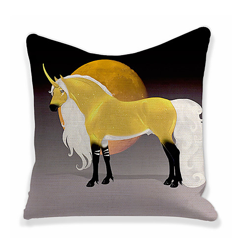 

Unicorn Double Side Cushion Cover 1PC Soft Decorative Square Throw Pillow Cover Cushion Case Pillowcase for Bedroom Livingroom Superior Quality Machine Washable Outdoor Cushion for Sofa Couch Bed Chair