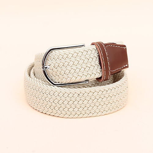 

Women's Waist Belt Tea Party Festival White Belt Solid Color / Alloy