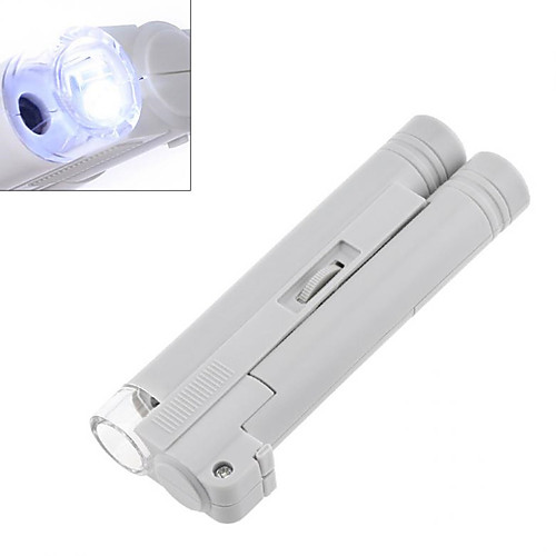 

100X Double Tube Microscope High Power LED Illumination High Definition Magnifier - Scaleless
