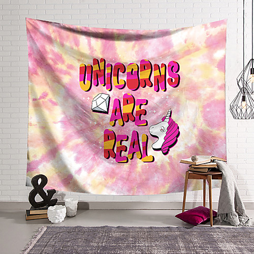 

Unicorn Wall Tapestry Art Decor Blanket Curtain Hanging Home Bedroom Living Room Decoration Polyester