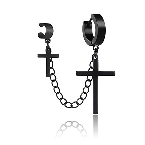 

Cross Earrings Classic Holiday Birthday Stylish Simple Earrings Jewelry Silver For Street Formal Date Festival 1pc