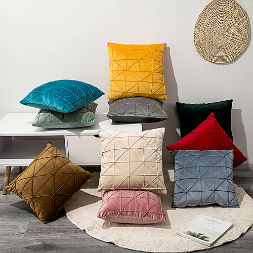 

Holland Velvet Cushion Cover 1PC Soft Decorative Square Lumbar Throw Pillow Cover Cushion Case Pillowcase for Sofa Bedroom Livingroom Outdoor Superior Quality Machine Washable Outdoor Cushion for Sofa Couch Bed Chair