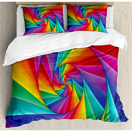 

Duvet Cover Set 3D Digital Print Abstract Colorful Ultra Soft and Breathable Bedding Cover Set with Zipper Closure Duvet Cover