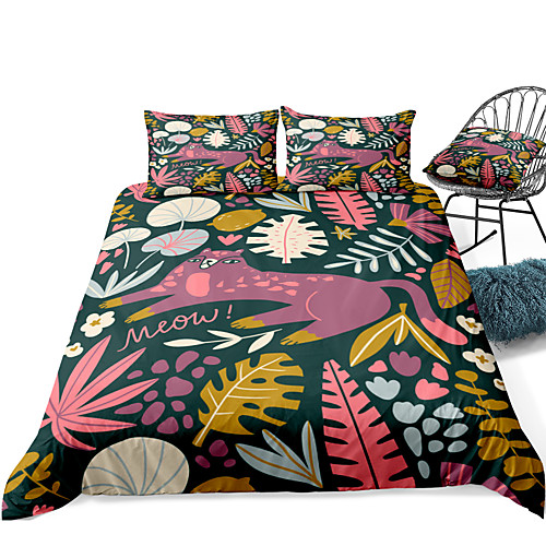 

Duvet Cover Sets 3 Piece Rayon / Polyester 3D Rainbow Reactive Print Bohemian Style