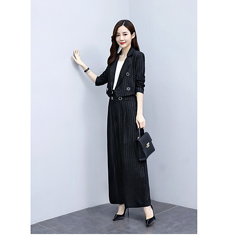 

Women's Coat Office / Career Spring Summer Short Coat V Neck Regular Fit Casual / Daily Jacket Solid Color Zipper Photo Color