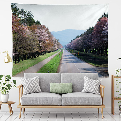 

Landscape Wall Tapestry Art Decor Blanket Curtain Hanging Home Bedroom Living Room Decoration Polyester Tree Path