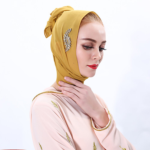 

Arabian Women's Cosplay Hijab / Khimar For Party Carnival Chiffon Solid Color Halloween Carnival Masquerade Scarf