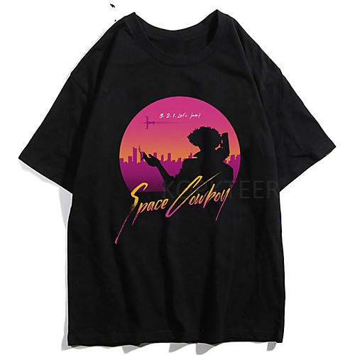 

Inspired by Cowboy Bebop Cosplay Anime Cartoon Polyester / Cotton Blend Print Harajuku Graphic Kawaii T shirt For Women's / Men's