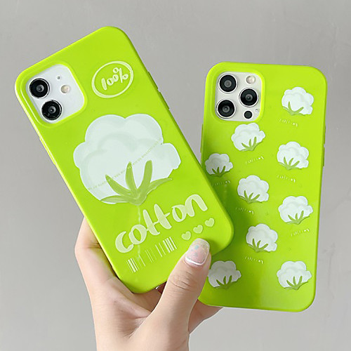 

Phone Case For Apple Back Cover iPhone 12 Pro Max 11 SE 2020 X XR XS Max 8 7 Shockproof Dustproof Solid Colored Geometric Pattern TPU